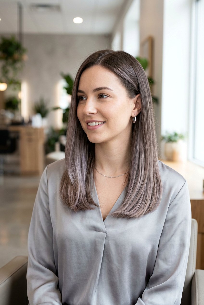 Ash Cocoa Brunette With Cool Beige Balayage - 20 cocoa brunette with beige balayage - 20 cocoa brunette with beige balayage