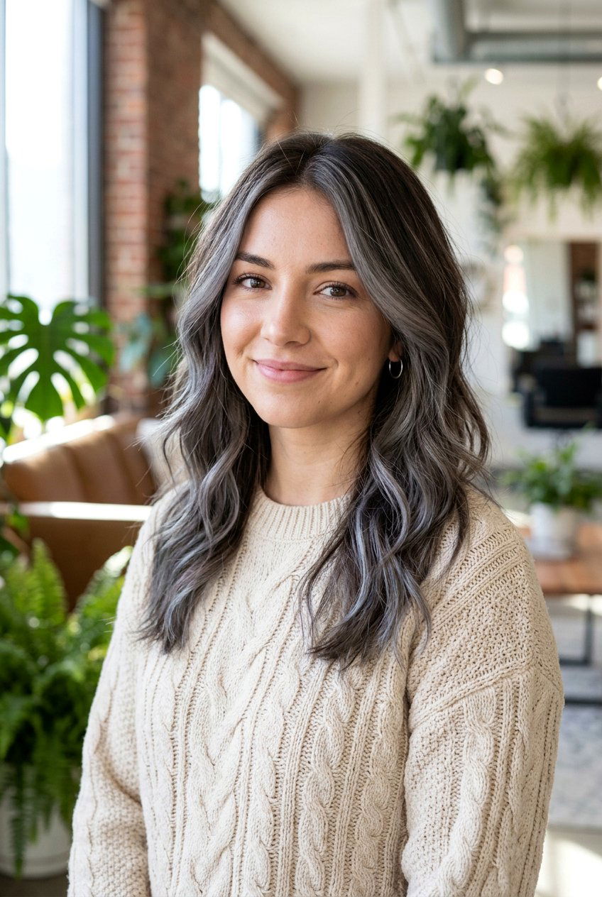 Ash Gray Toner On Brunette Highlights - 20 ash toner for highlighted brunette hair - 20 ash toner for highlighted brunette hair