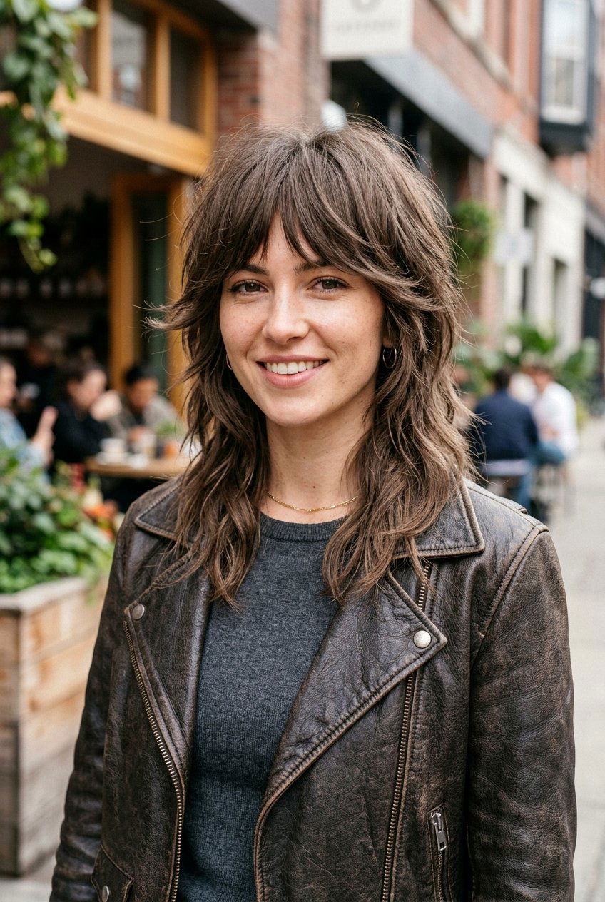 Ash Mocha Brown On Textured Wolf Cut - 20 ash mocha brown hair color - 20 ash mocha brown hair color