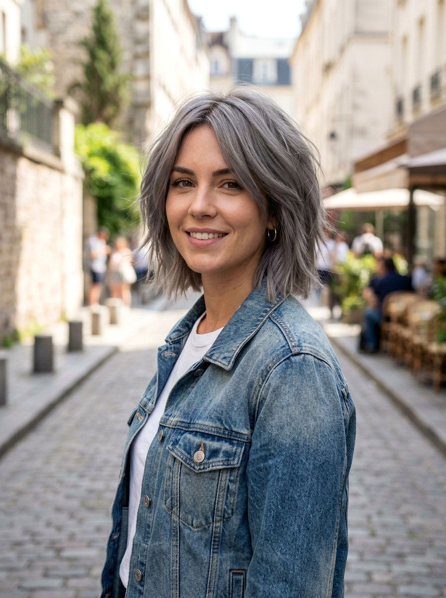 Ash Silver Bob - 20 silver bob hair color ideas - 20 silver bob hair color ideas