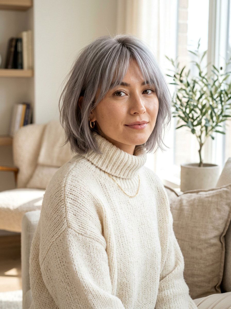 Ash Silver Gray Bob - 20 silver gray bob color ideas - 20 silver gray bob color ideas