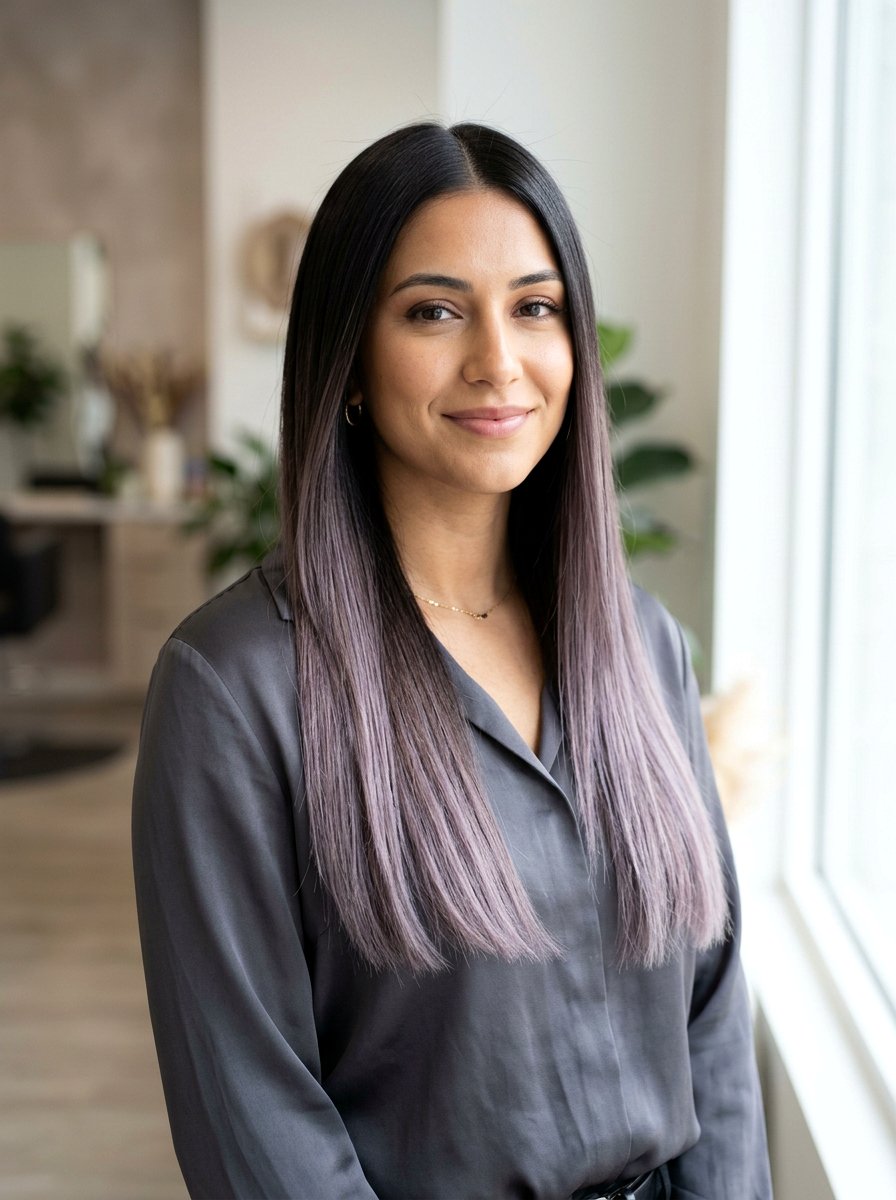 Ash Violet Balayage On Straight Hair - 20 trendy balayage ideas 2026 - 20 trendy balayage ideas 2026