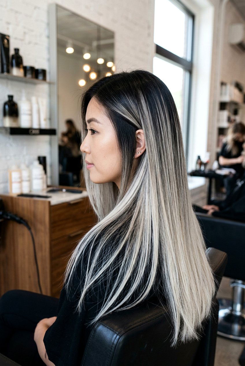Ash blonde balayage black hair - 20 balayage for black hair - 20 balayage for black hair