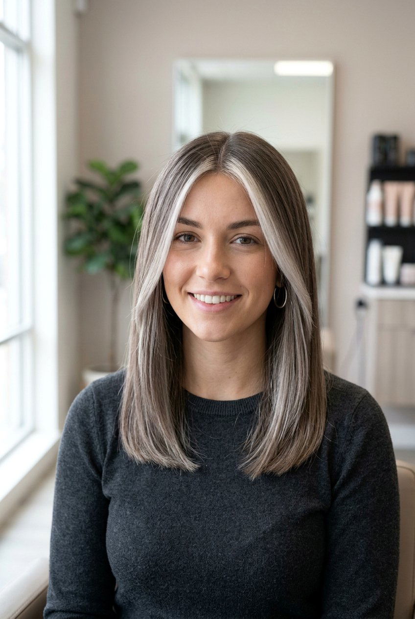 Ash blonde money piece brown hair - 20 blonde money piece on brown hair - 20 blonde money piece on brown hair