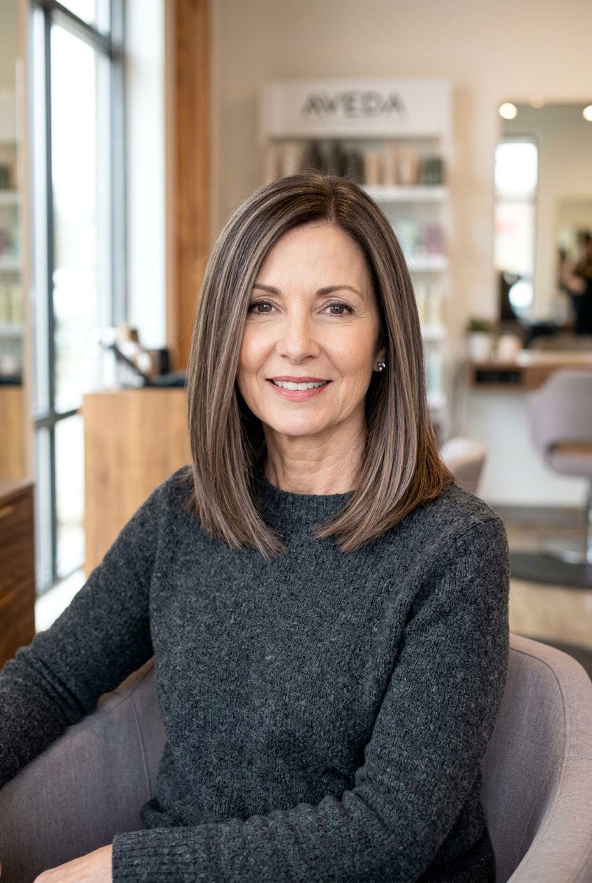 Ash brown balayage - 20 natural looking balayage for older women - 20 natural looking balayage for older women