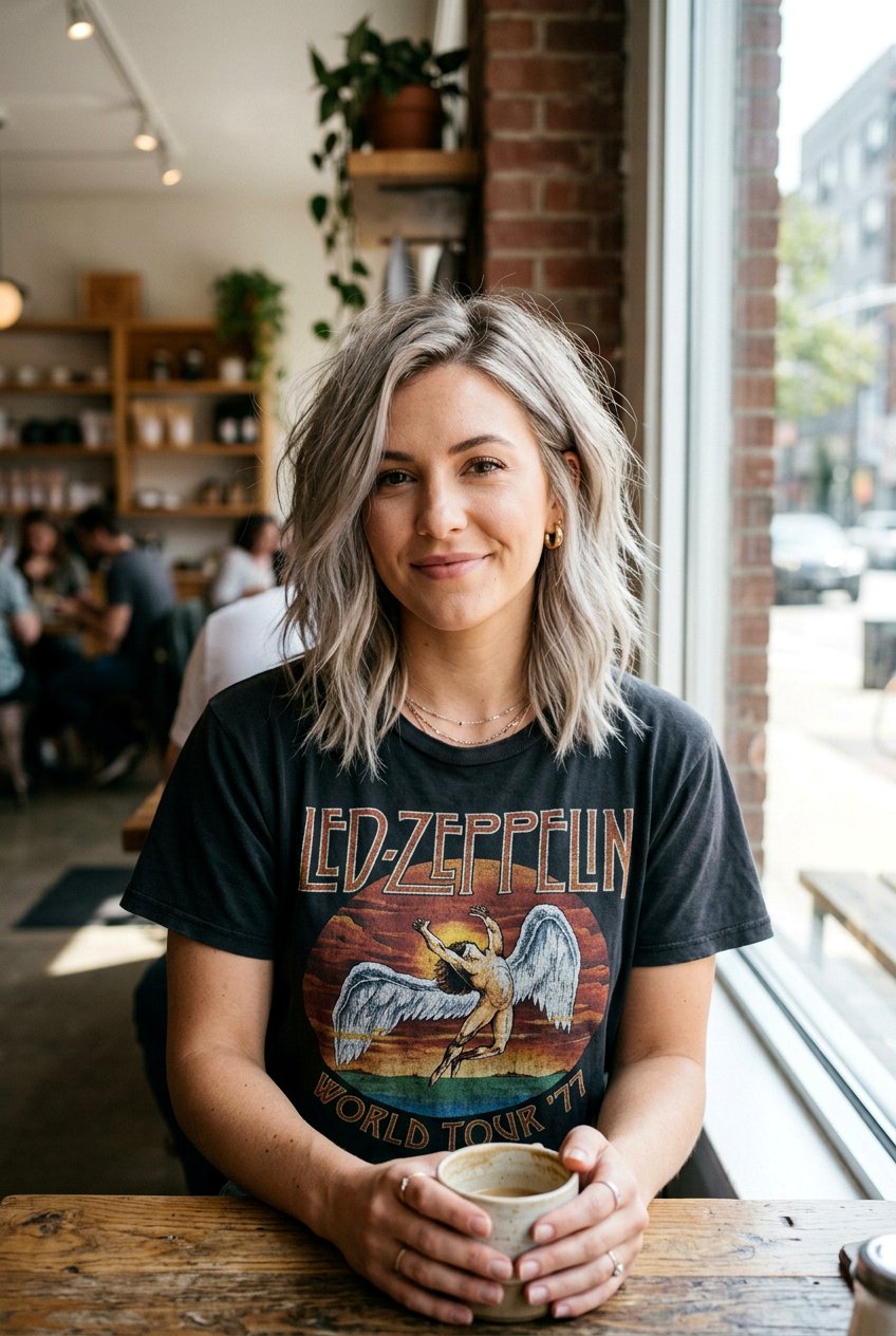 Ashy Blonde Choppy Lob - 20 blonde lob balayage ideas - 20 blonde lob balayage ideas