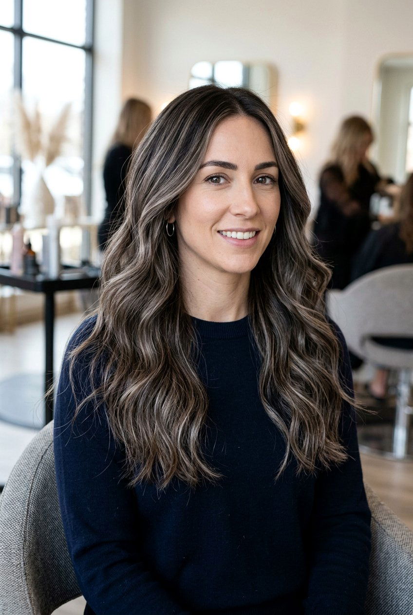 Ashy brunette highlights - 20 smoky brunette hair color - 20 smoky brunette hair color