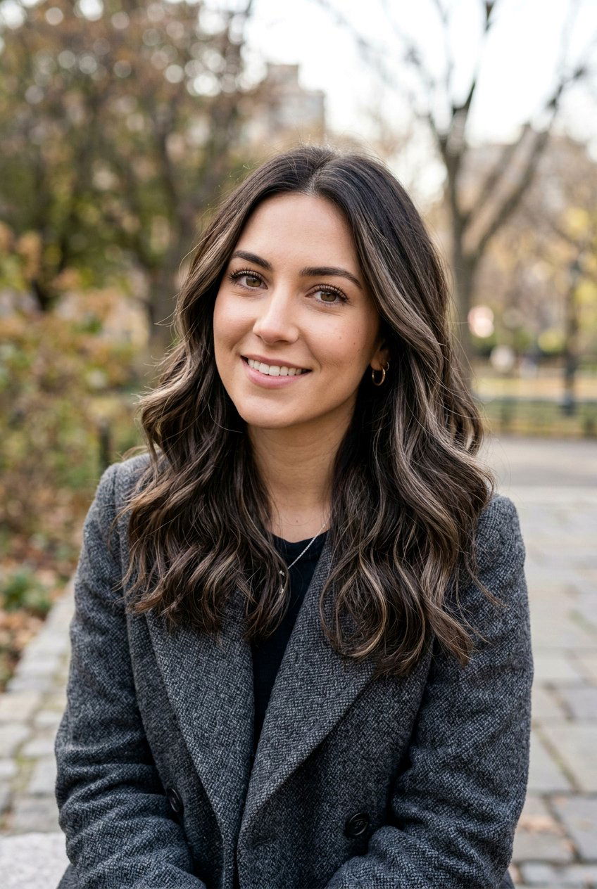 Ashy caramel highlights for brown hair - 20 subtle caramel highlights for mature brunettes - 20 subtle caramel highlights for mature brunettes