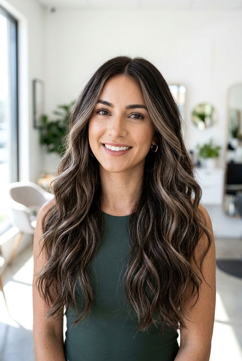 Ashy caramel highlights on dark hair - 20 brunette hair with caramel highlights - 20 brunette hair with caramel highlights