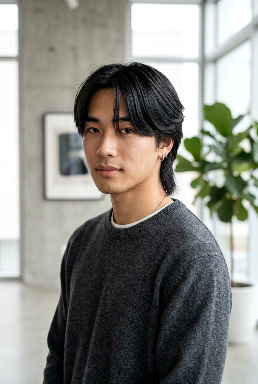 Asian Men Wolf Cut With Curtain Fringe - 20 men wolf cut with curtain fringe - 20 men wolf cut with curtain fringe