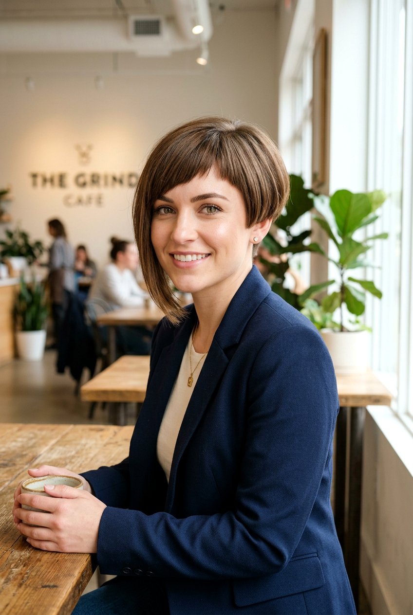 Asymmetric Bowl Mushroom Cut For Women - 20 bowl cut haircut for women - 20 bowl cut haircut for women