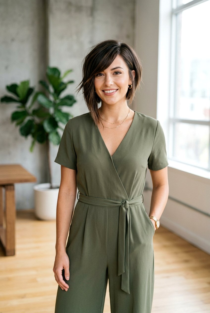 Asymmetric Cut With Side Bangs - 20 mom shoulder length haircut with bangs - 20 mom shoulder length haircut with bangs