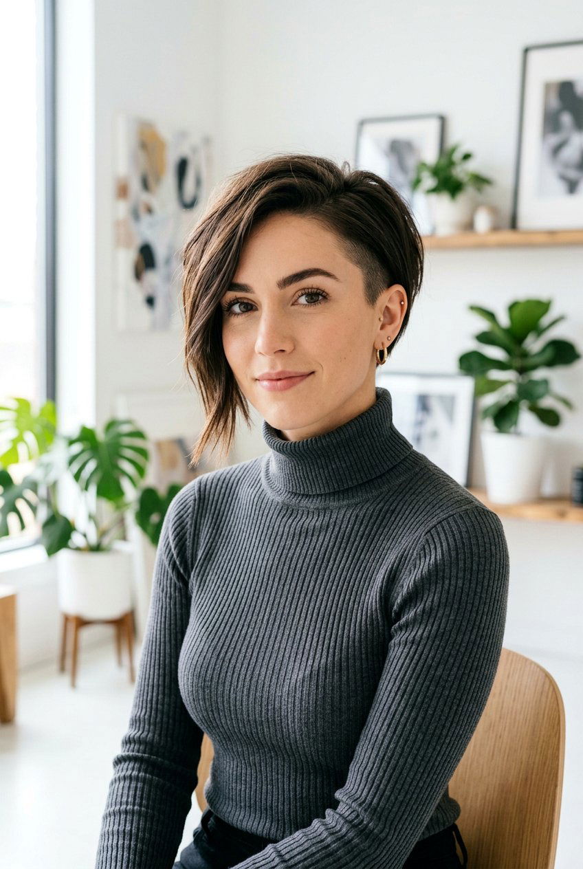 Asymmetric Pixie Haircut - 20 mom pixie haircut for fine hair - 20 mom pixie haircut for fine hair