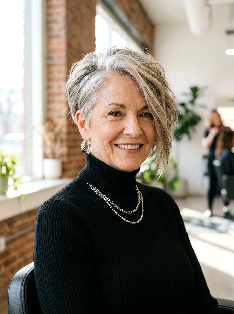 Asymmetrical Bixie Haircut For Older Women - 20 flattering bixie haircut for older women - 20 flattering bixie haircut for older women