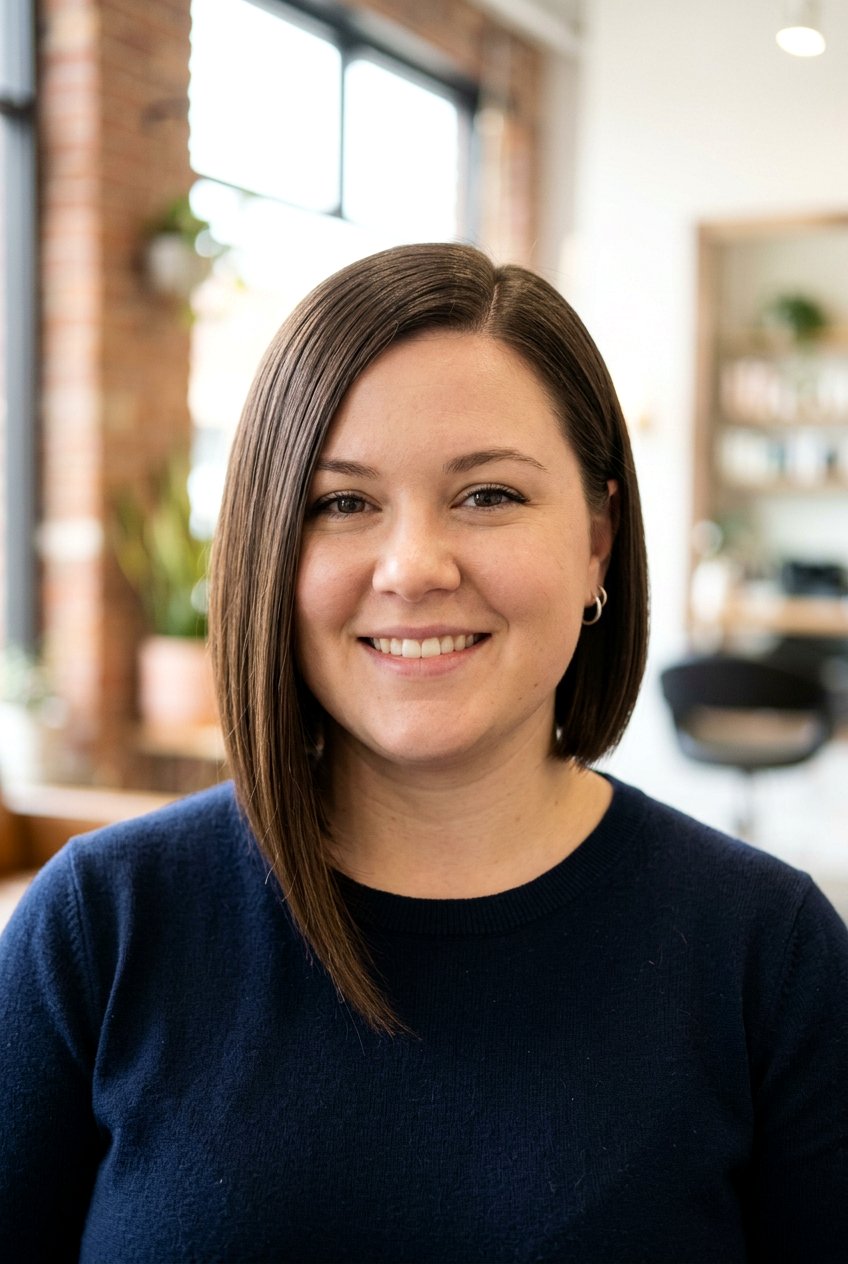 Asymmetrical Bob - 20 hairstyles for chubby faces - 20 hairstyles for chubby faces