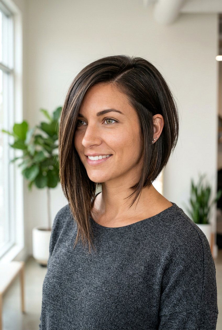 Asymmetrical Bob - 20 haircuts to make hair look thicker - 20 haircuts to make hair look thicker