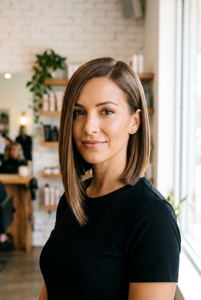 Asymmetrical Bob - 20 hairstyles for square faces - 20 hairstyles for square faces