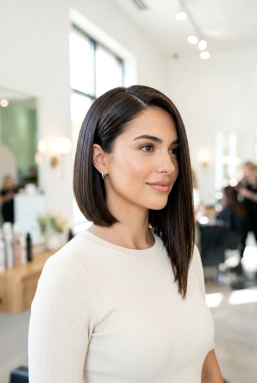 Asymmetrical Bob - 20 short haircuts for round faces - 20 short haircuts for round faces