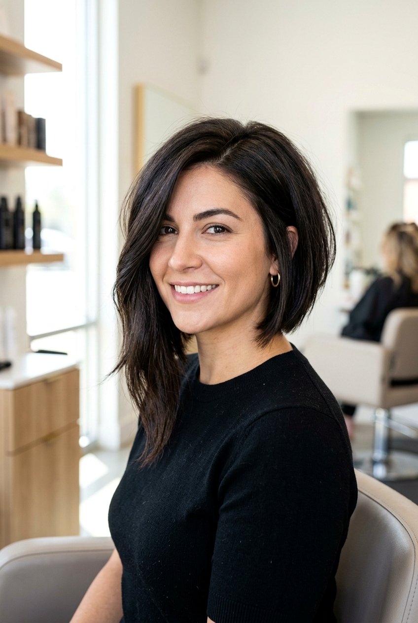 Asymmetrical Bob - 20 short haircuts for thick hair - 20 short haircuts for thick hair