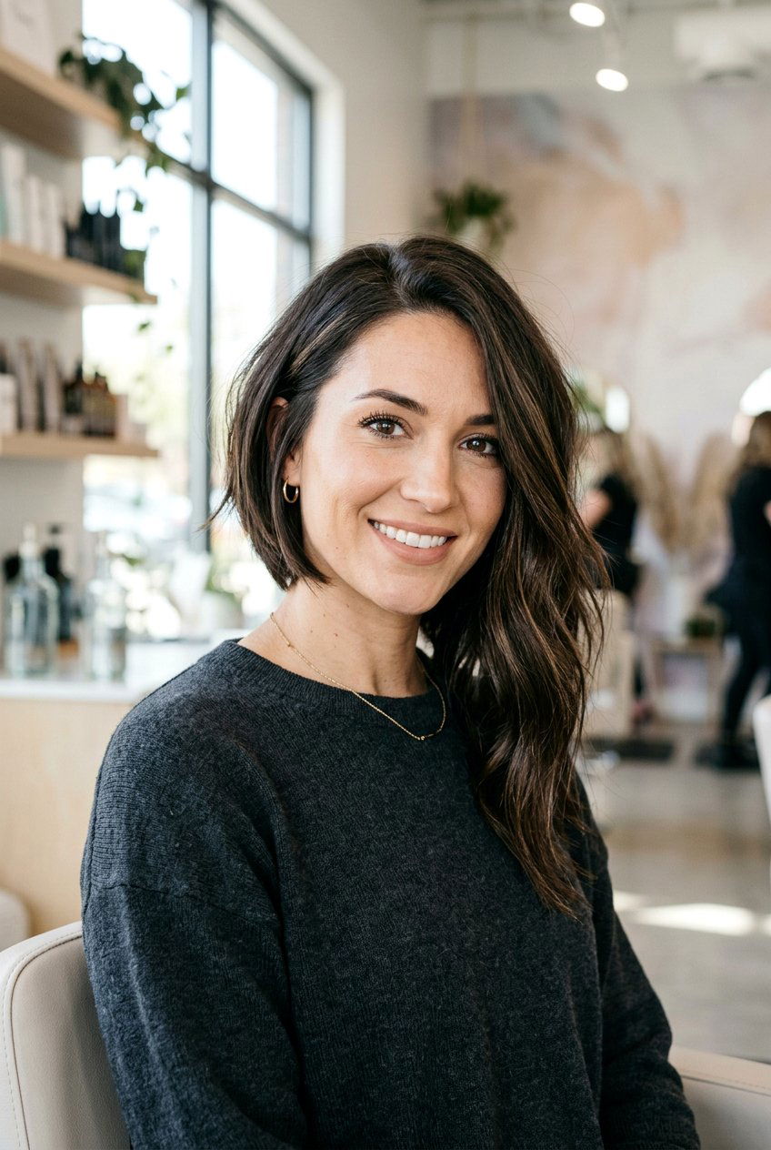 Asymmetrical Bob - 20 straight hairstyles for short hair - 20 straight hairstyles for short hair