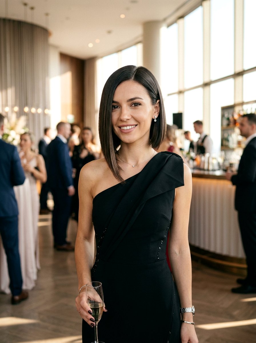 Asymmetrical Bob - 20 date night hairstyle for mature women - 20 date night hairstyle for mature women