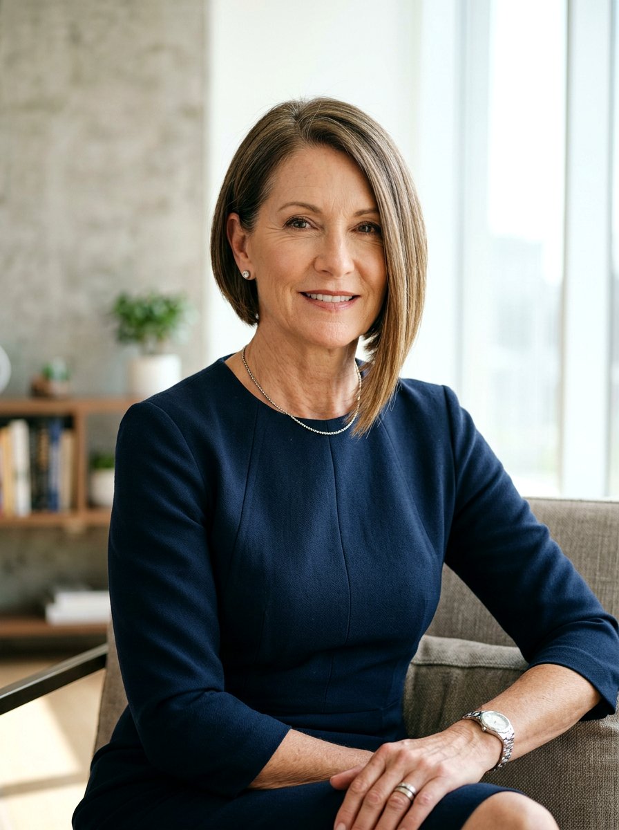 Asymmetrical Bob - 20 interview hairstyle for mature women - 20 interview hairstyle for mature women