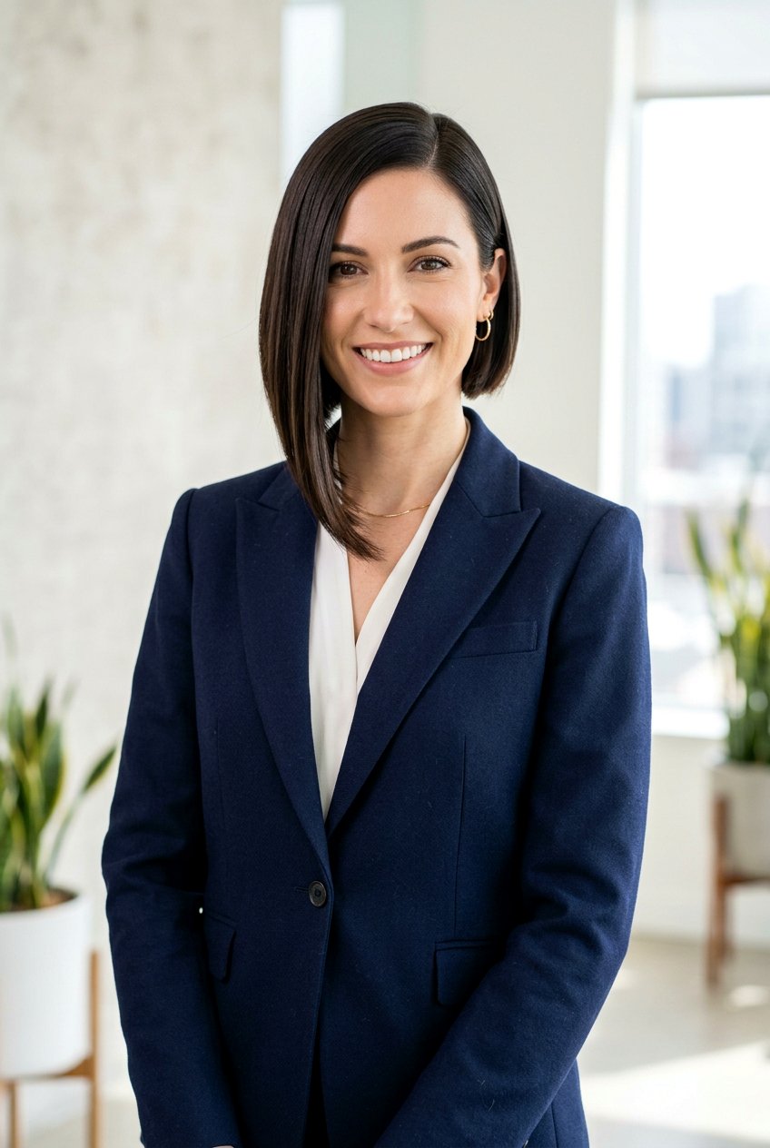 Asymmetrical Bob - 20 office hairstyle for thin fine hair - 20 office hairstyle for thin fine hair