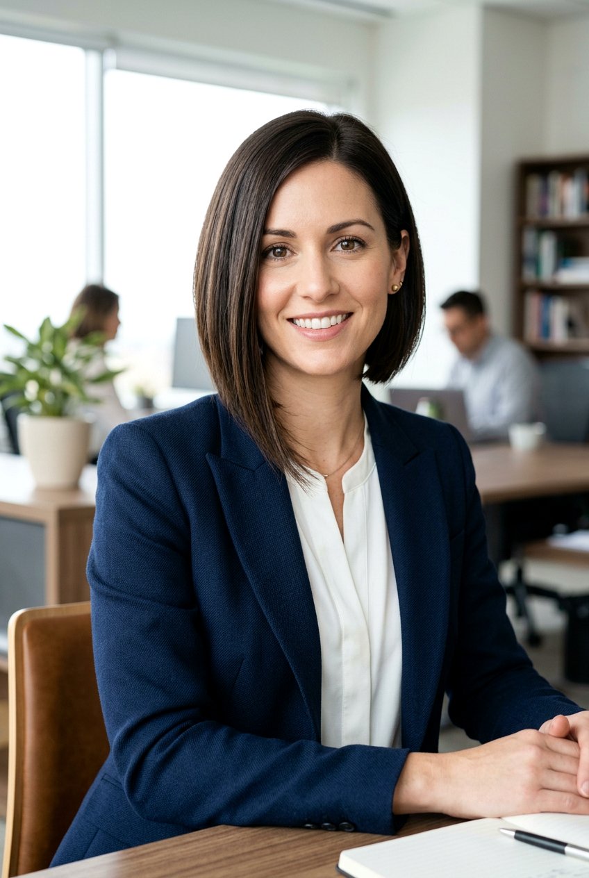 Asymmetrical Bob - 20 low maintenance haircut for professional women - 20 low maintenance haircut for professional women