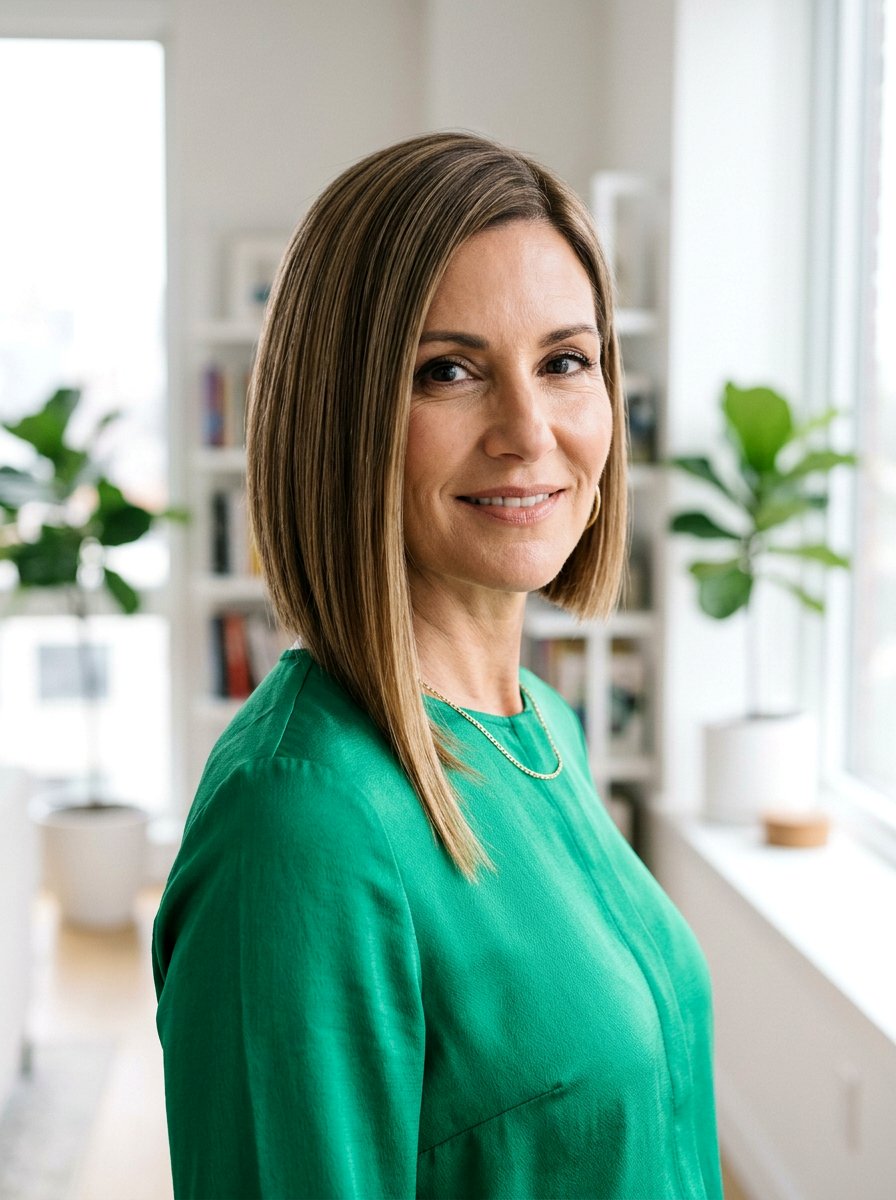 Asymmetrical Bob - 20 short haircut for women over 40 - 20 short haircut for women over 40