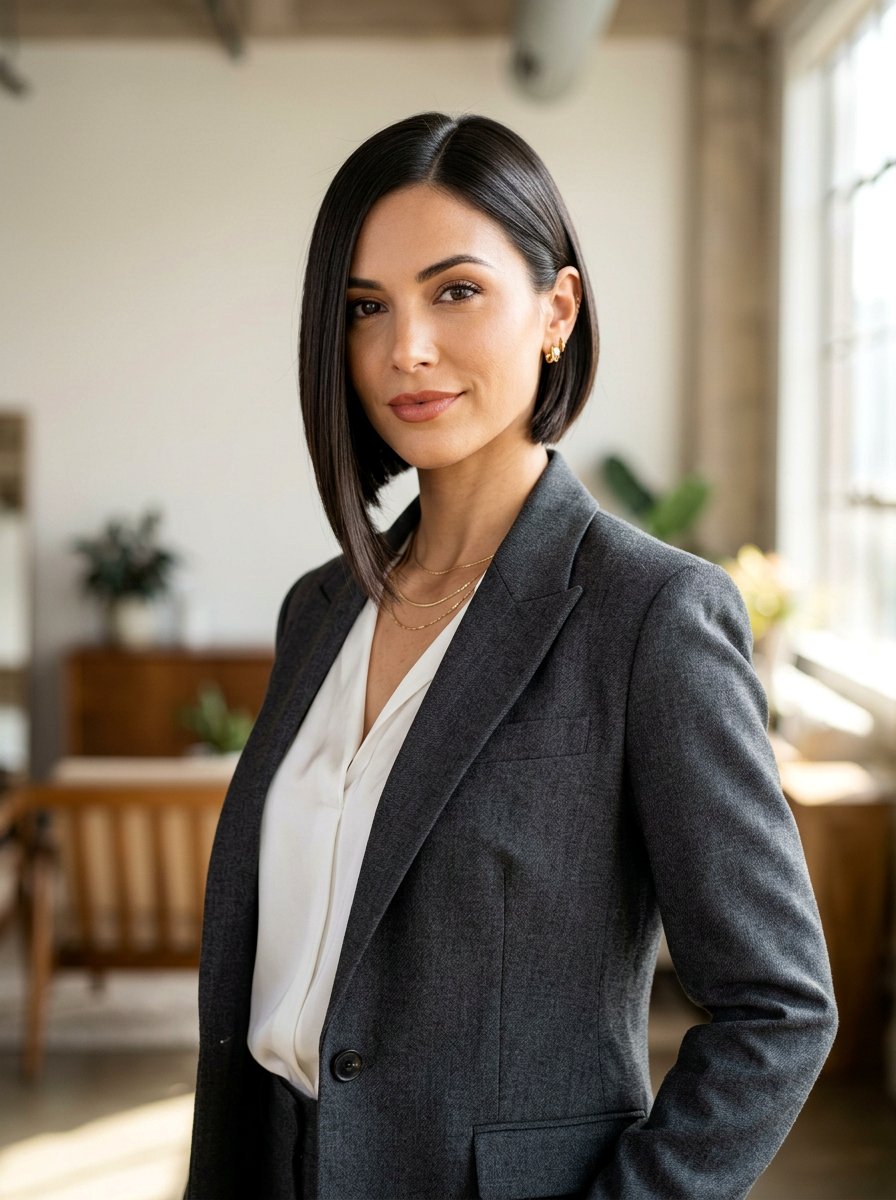 Asymmetrical Bob - 20 winter haircut trends for women - 20 winter haircut trends for women