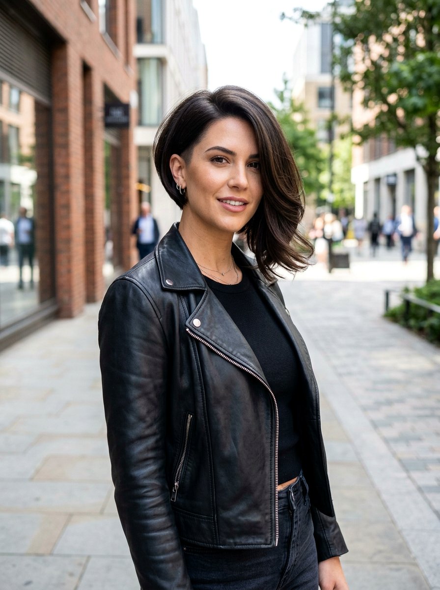 Asymmetrical Bob Blowout - 20 glamorous blowout hairstyle ideas - 20 glamorous blowout hairstyle ideas