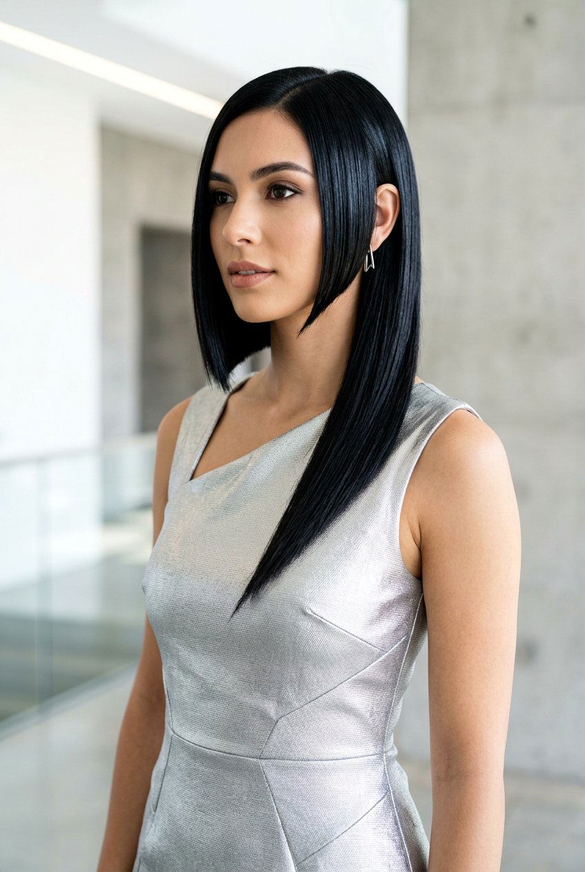 Asymmetrical Bob Cut - 20 mother of the bride short hairstyles - 20 mother of the bride short hairstyles