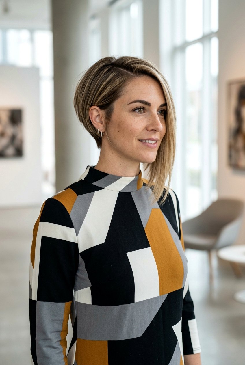 Asymmetrical Bob Fine Hair Side Part - 20 fine hair bob with side part - 20 fine hair bob with side part