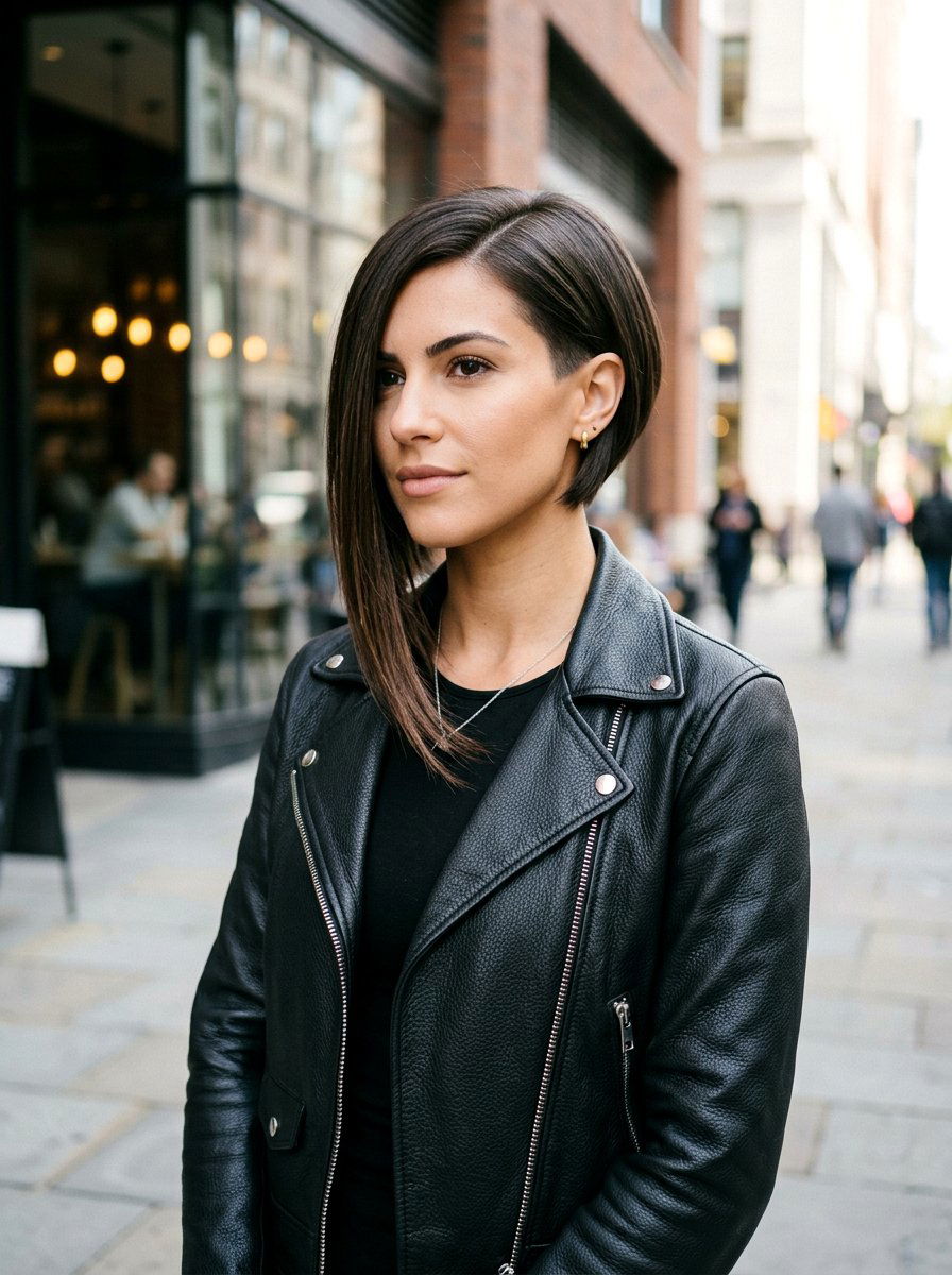 Asymmetrical Bob For Straight Hair - 20 sleek hairstyle for fine straight hair - 20 sleek hairstyle for fine straight hair