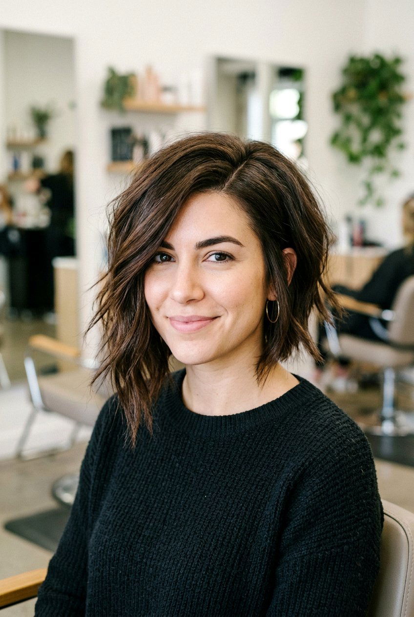Asymmetrical Bob For Thick Hair - 20 short hairstyles for thick hair - 20 short hairstyles for thick hair