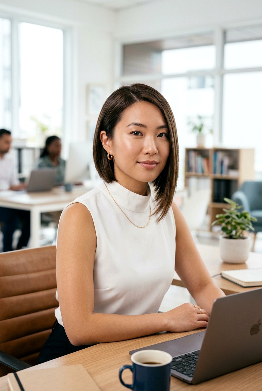 Asymmetrical Bob For Work Outfit - 20 elegant work bob haircut - 20 elegant work bob haircut