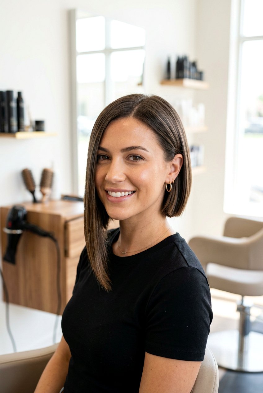 Asymmetrical Bob Haircut - 20 haircuts for square face shape - 20 haircuts for square face shape