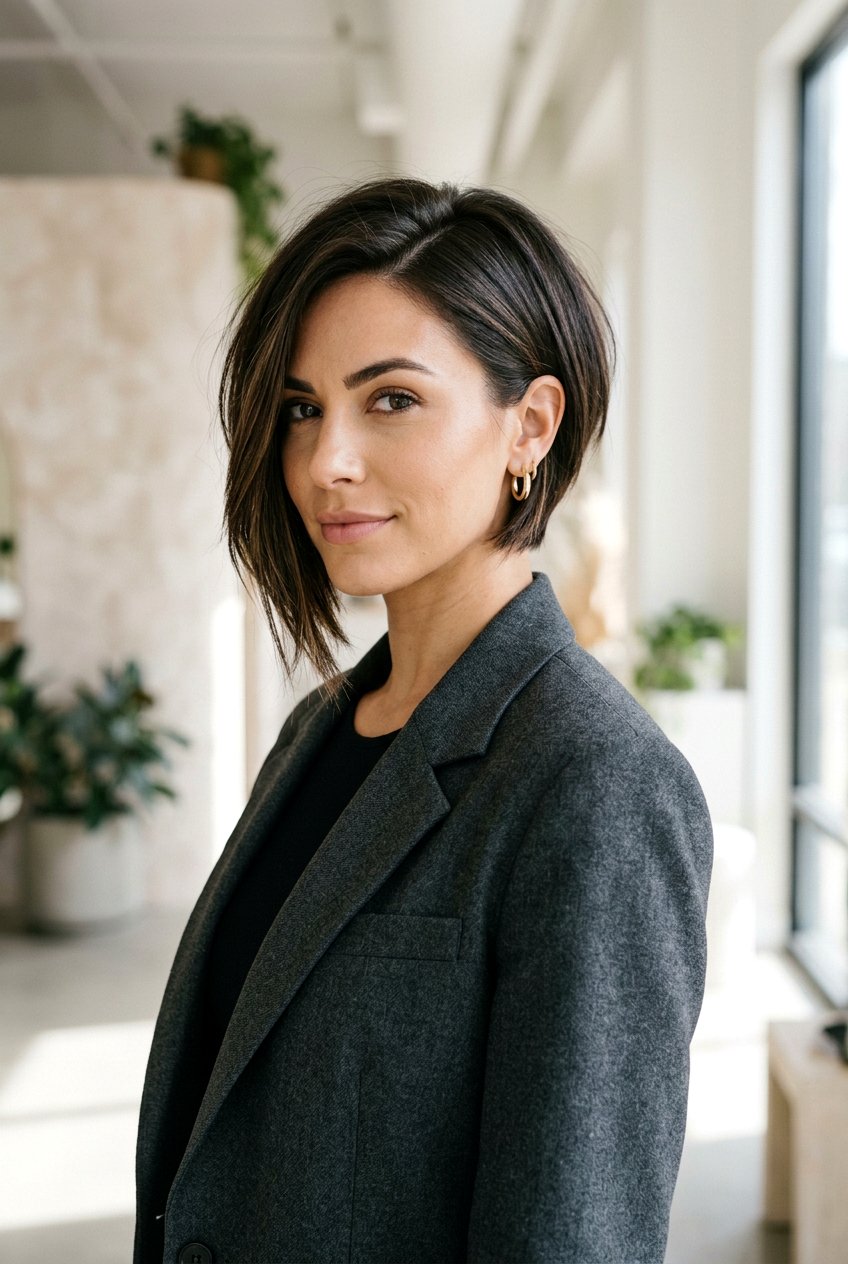 Asymmetrical Bob Haircut - 20 sophisticated hairstyles for women - 20 sophisticated hairstyles for women