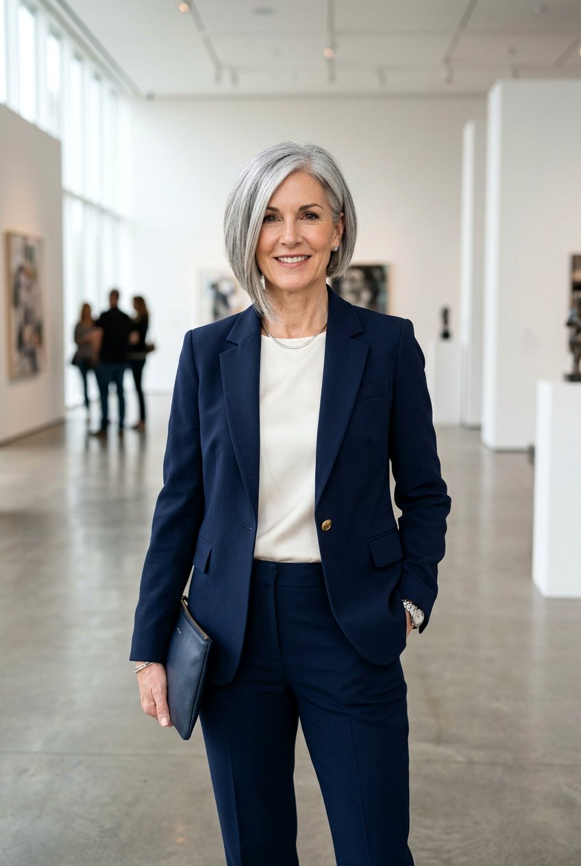 Asymmetrical Bob Haircut - 20 best mature women haircut ideas - 20 best mature women haircut ideas