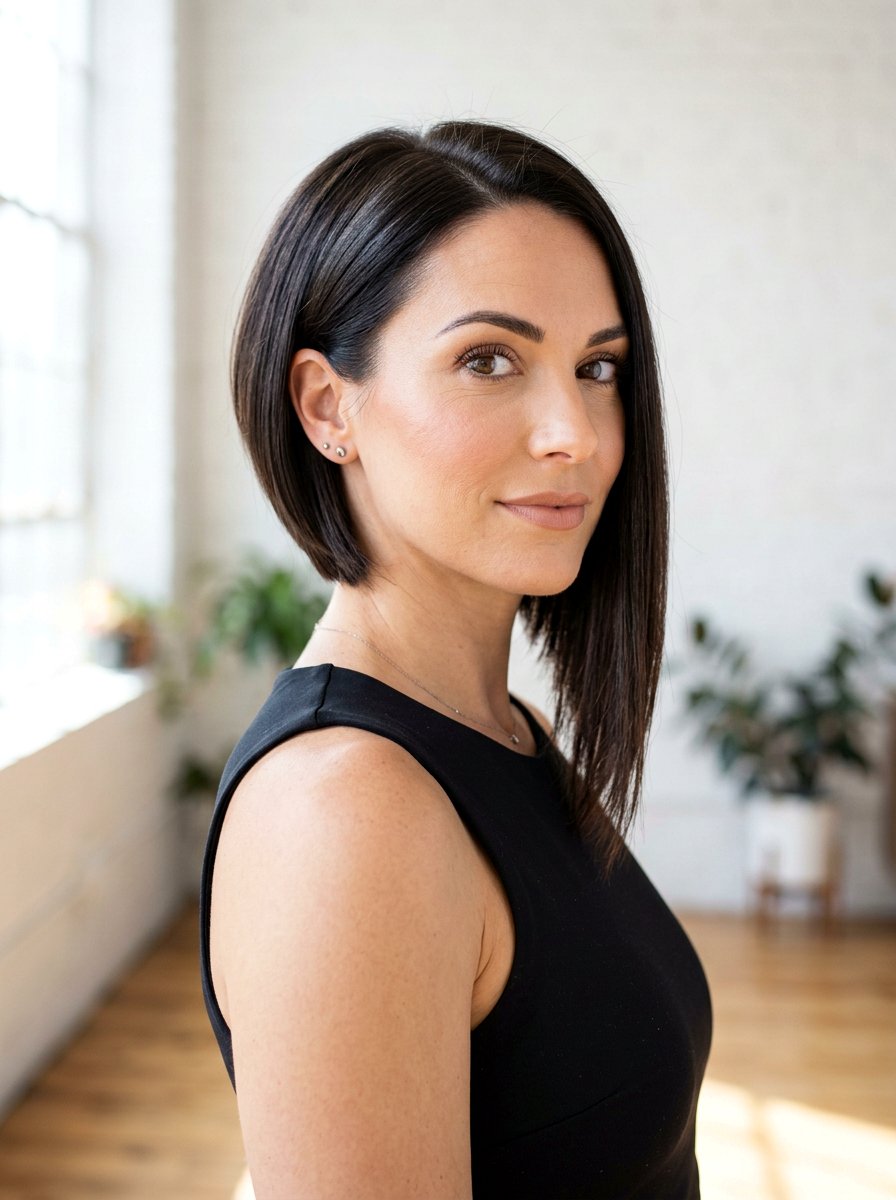 Asymmetrical Bob Haircut - 20 haircut to transition from long to short hair - 20 haircut to transition from long to short hair