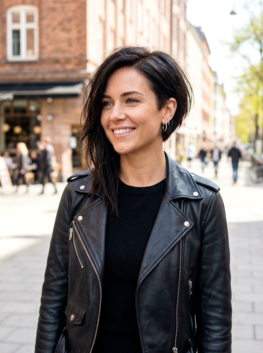 Asymmetrical Bob Haircut - 20 polished bob for older women - 20 polished bob for older women