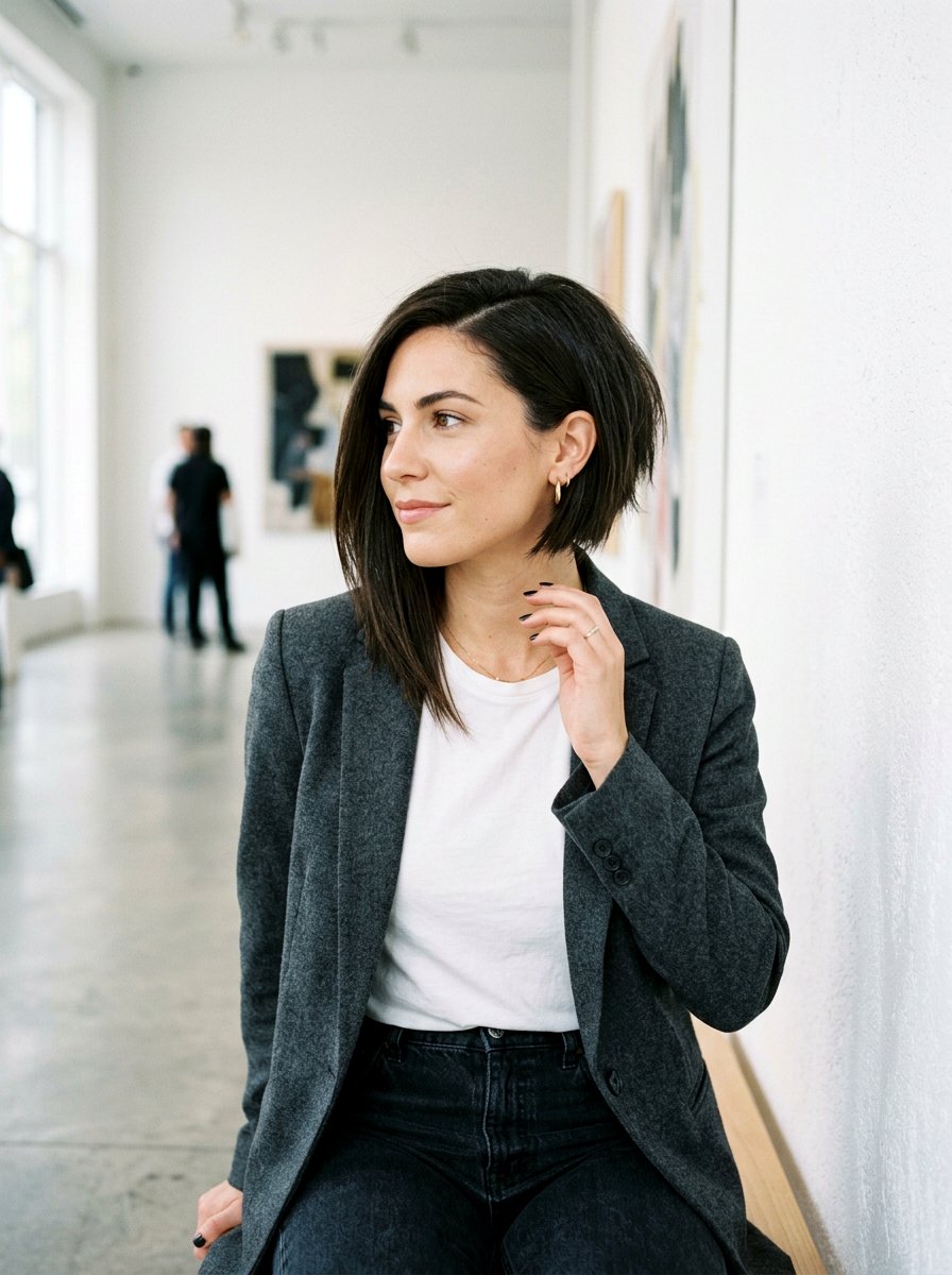 Asymmetrical Bob Haircut - 20 sleek bob for mature women - 20 sleek bob for mature women