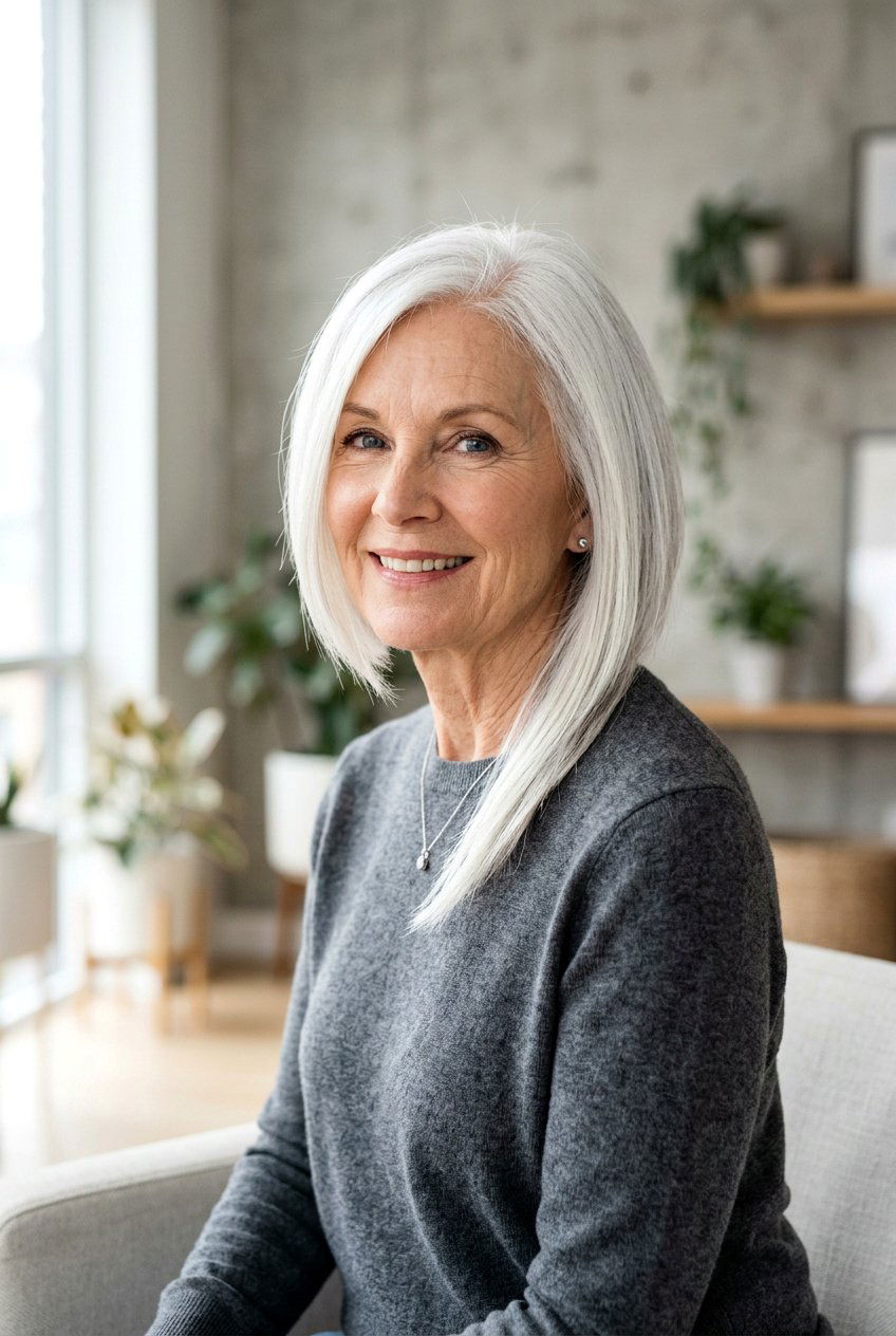 Asymmetrical Bob Haircut - 20 classy bob haircuts for older women - 20 classy bob haircuts for older women