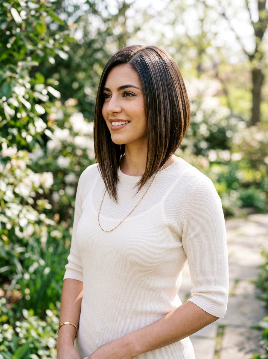 Asymmetrical Bob Haircut - 20 spring haircut trends for women - 20 spring haircut trends for women