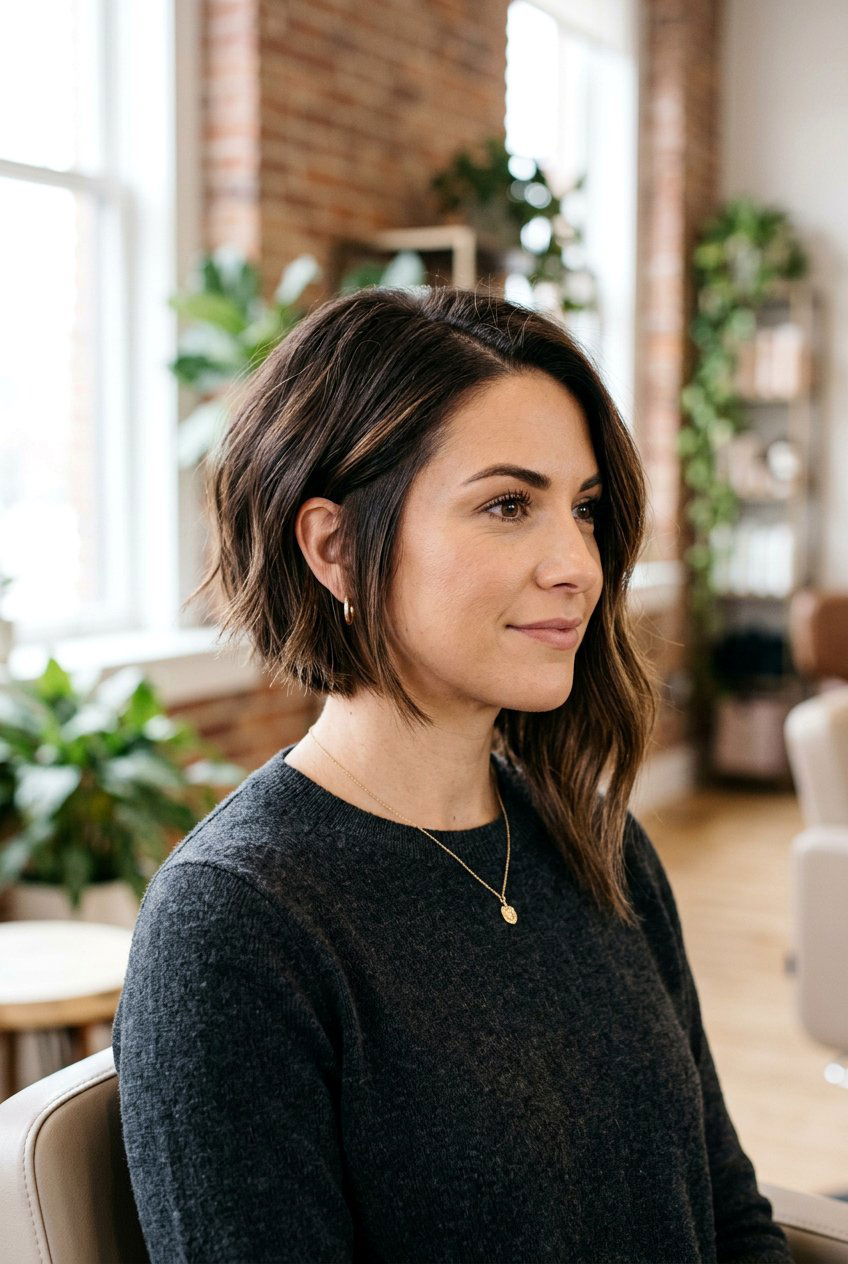 Asymmetrical Bob Haircut - 20 easy short hairstyles for busy women - 20 easy short hairstyles for busy women