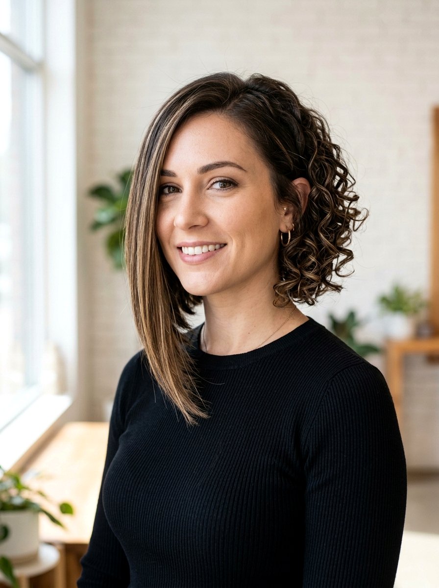 Asymmetrical Bob Haircut For 3b Curly Hair - 20 haircut for 3b curly hair - 20 haircut for 3b curly hair