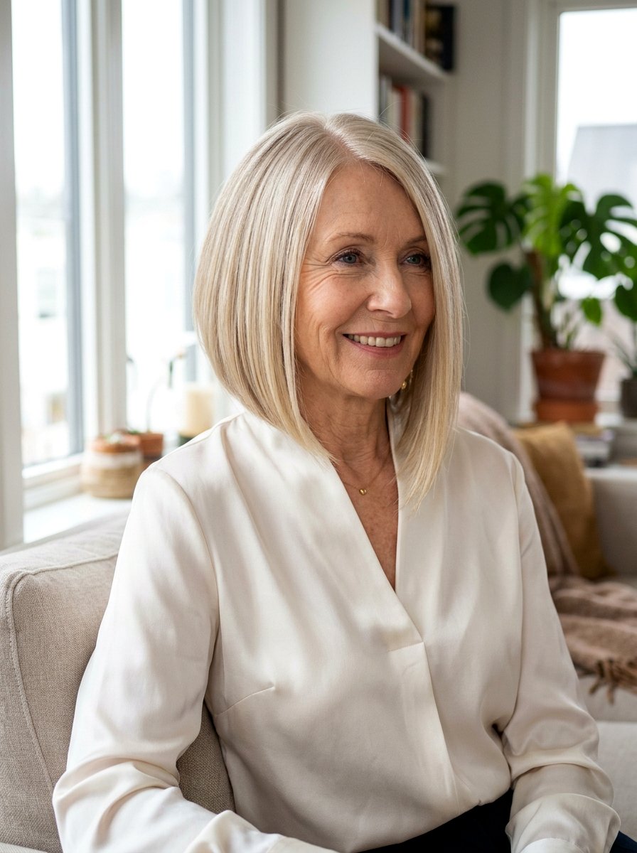 Asymmetrical Bob Haircut For Thin Hair - 20 older women haircut ideas for thin hair - 20 older women haircut ideas for thin hair