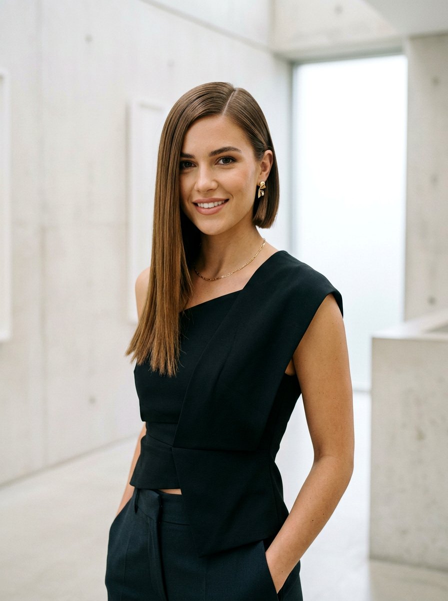 Asymmetrical Bob Side Part - 20 red carpet bob with side part - 20 red carpet bob with side part