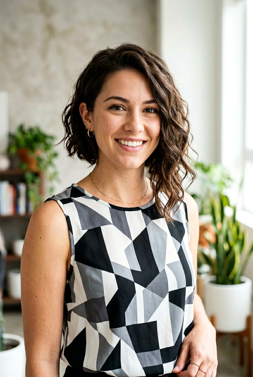 Asymmetrical Bob With Bouncy Waves - 20 bouncy hairstyle for date night - 20 bouncy hairstyle for date night