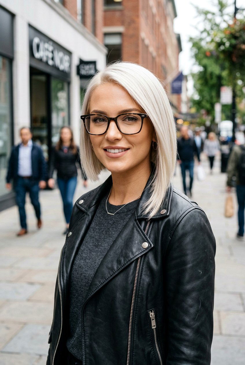 Asymmetrical Bob With Glasses - 20 bob haircuts for women with glasses - 20 bob haircuts for women with glasses